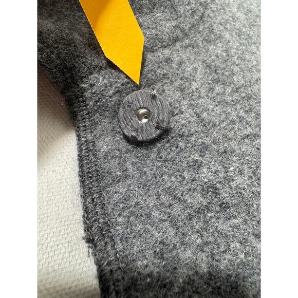 Vtg Pendleton Wool Front Snap Collar Jacket Women's Sz 2X Gray Floral Applique - Picture 12 of 12